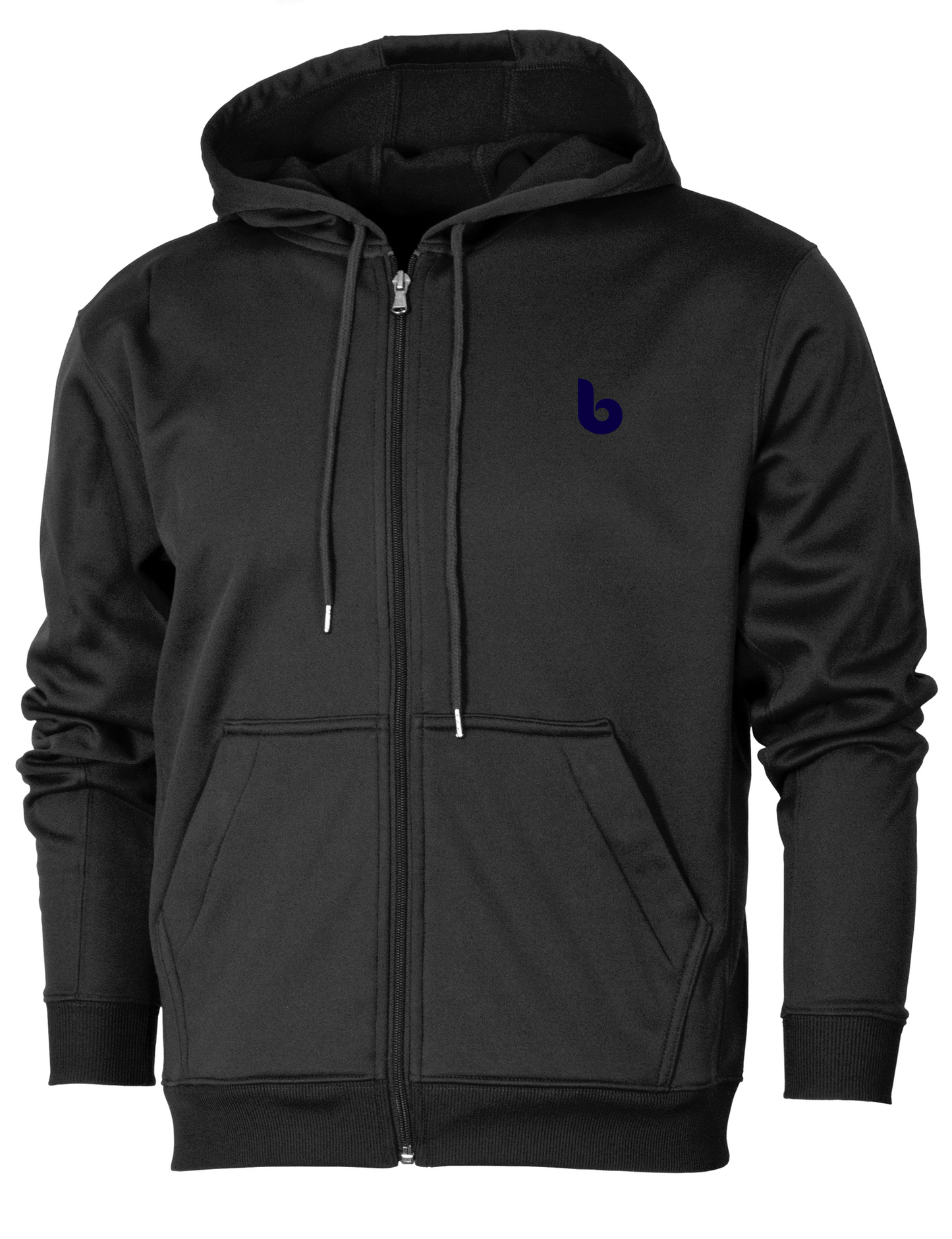 Zip Up Hoodie - Custom Black