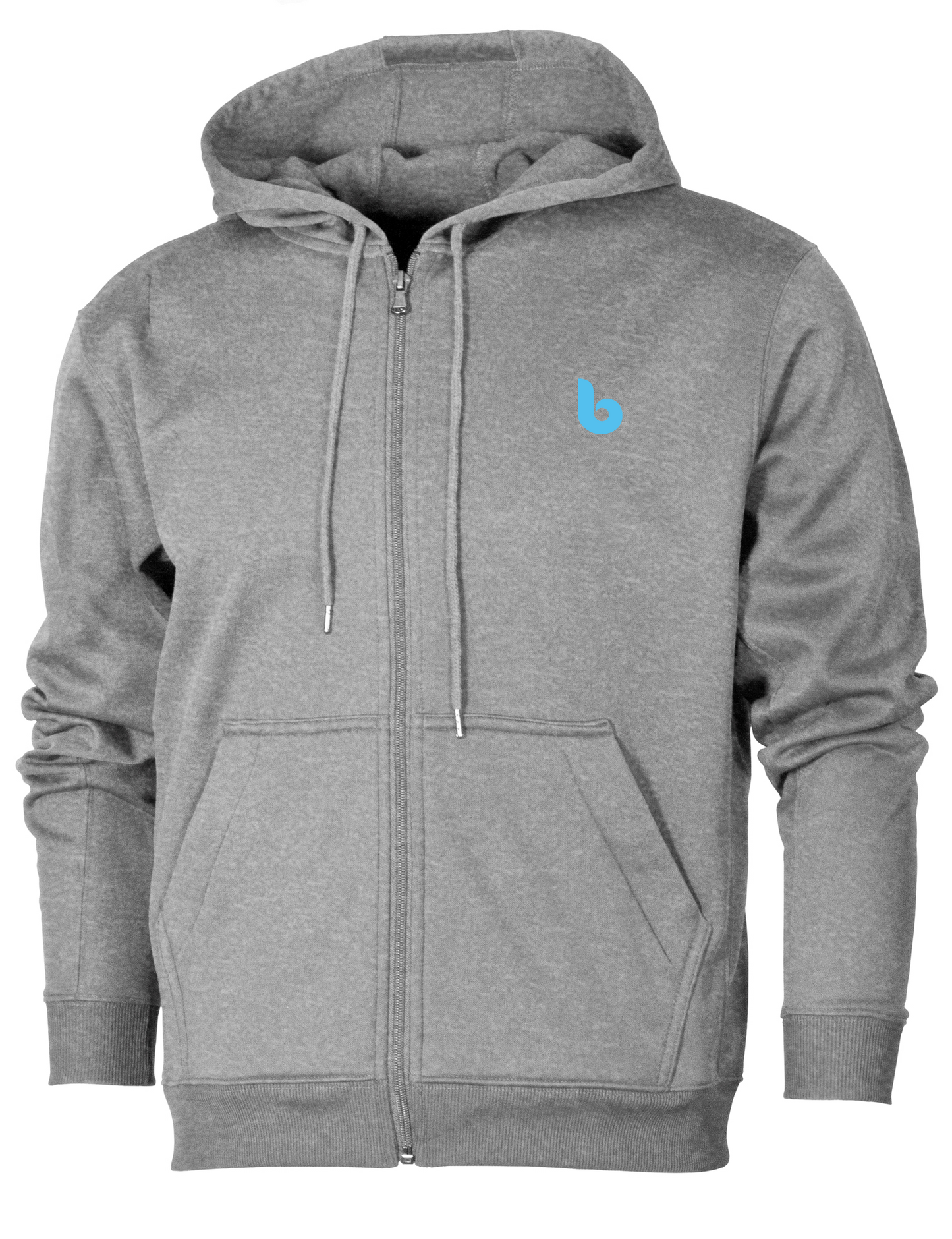 Zip Up Hoodie - Custom Gray