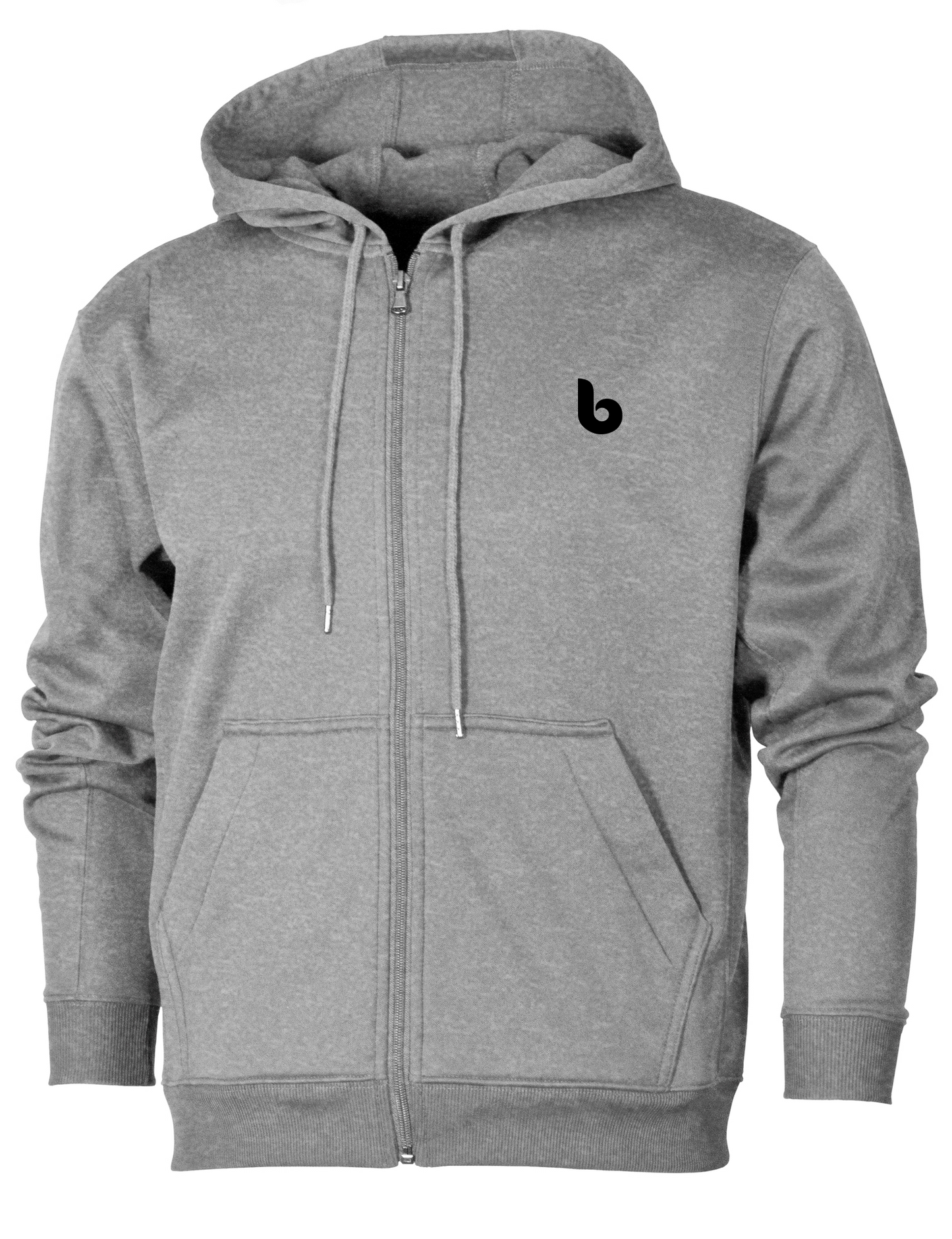 Zip Up Hoodie - Custom Gray