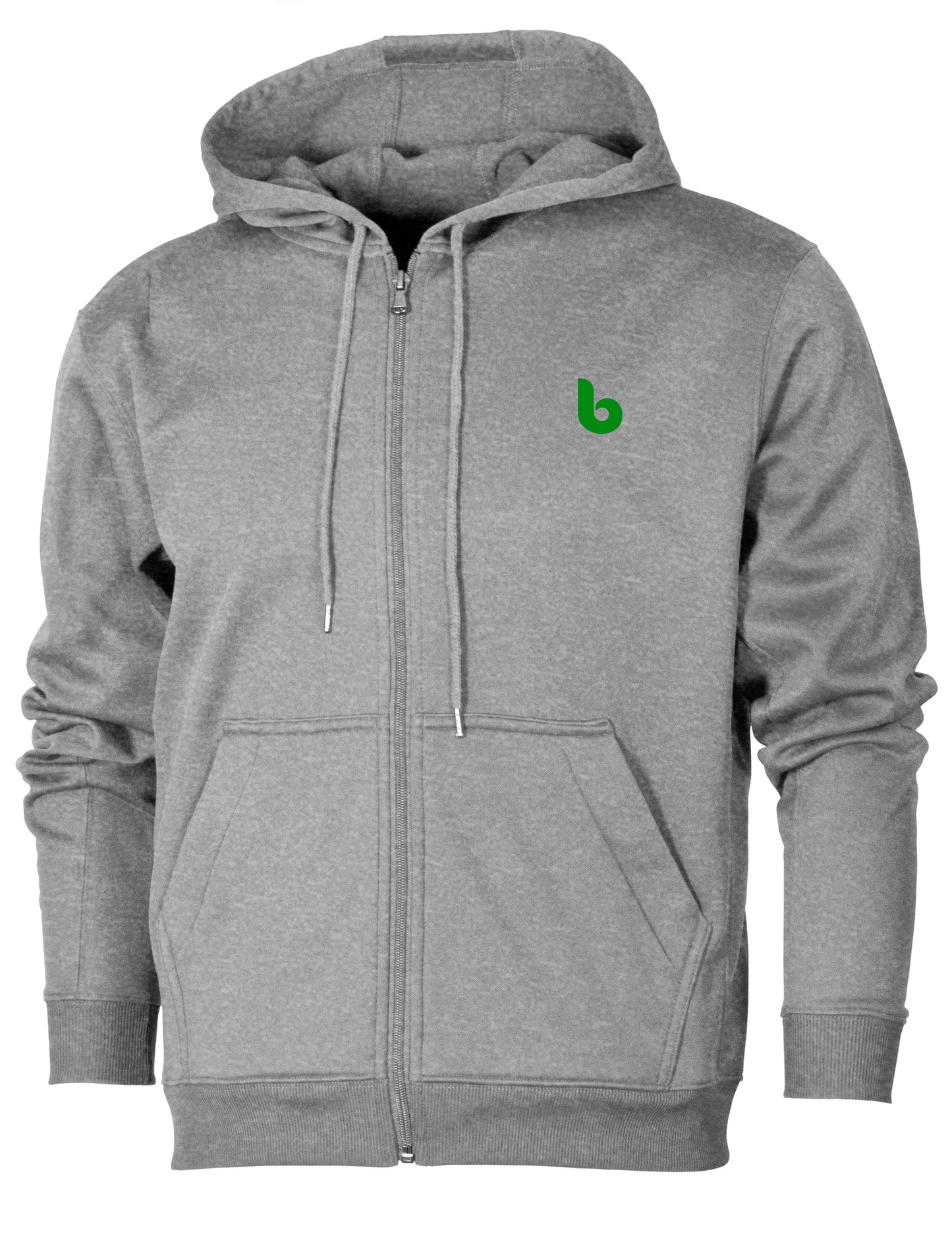 Zip Up Hoodie - Custom Gray