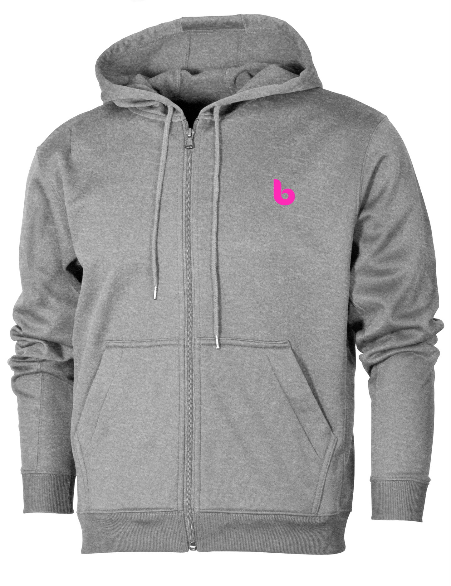 Zip Up Hoodie - Custom Gray