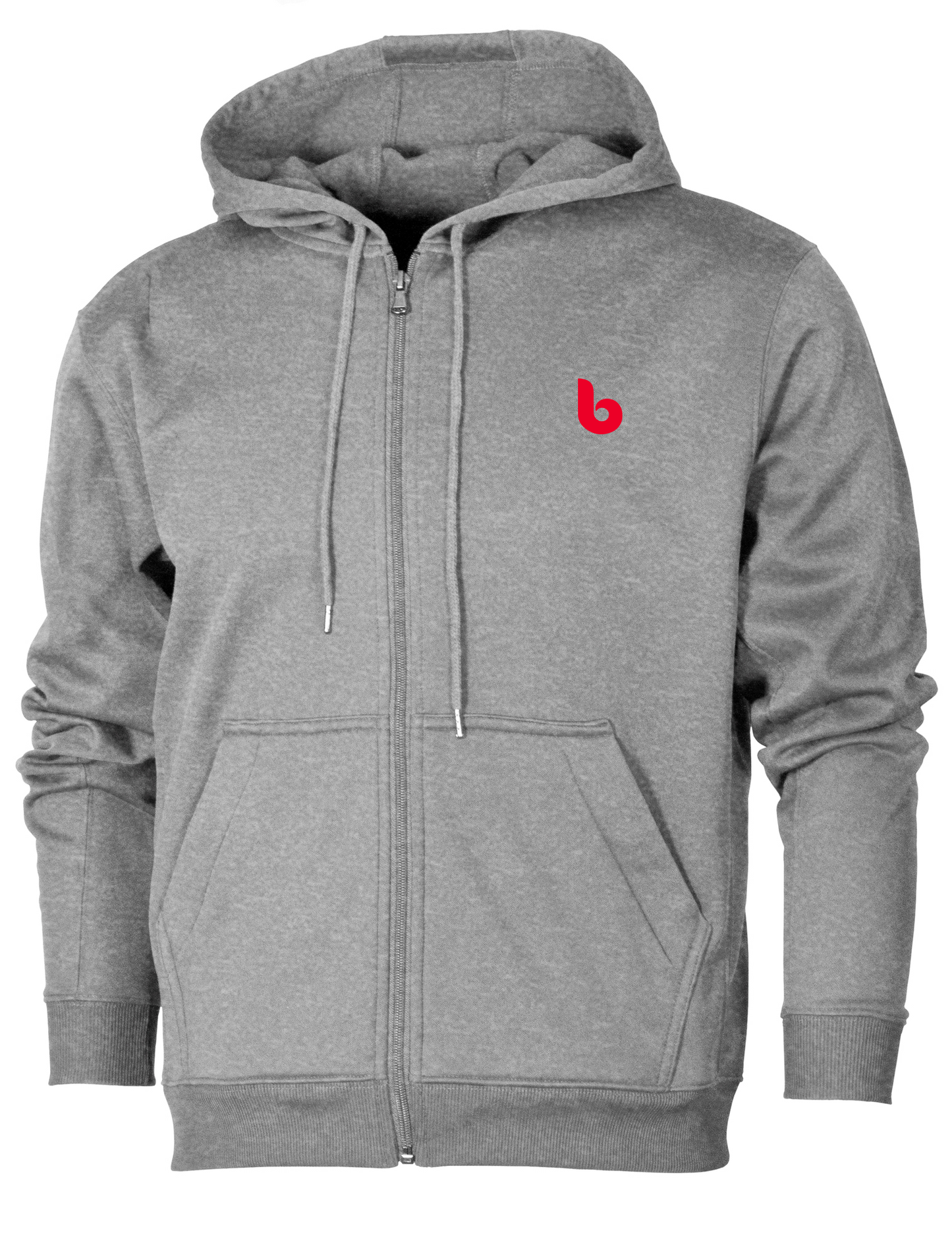 Zip Up Hoodie - Custom Gray