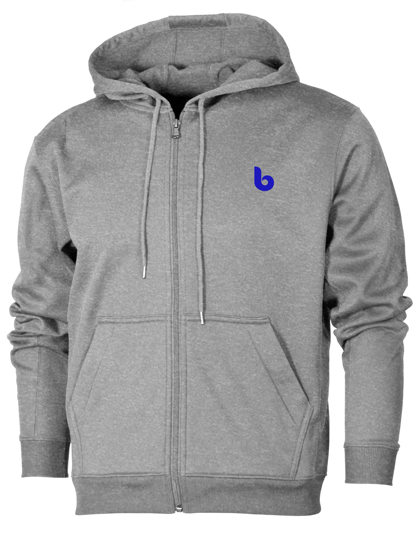 Zip Up Hoodie - Custom Gray