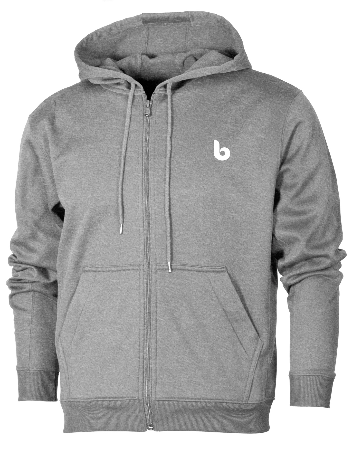 Zip Up Hoodie - Custom Gray